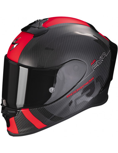 CASCO SCORPION EXO-R1 EVO CARBON AIR MG BLACK RED