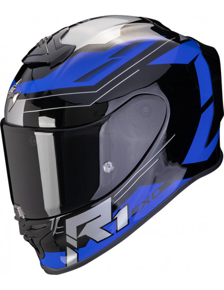 CASCO SCORPION EXO-R1 EVO AIR BLAZE BLACK BLUE