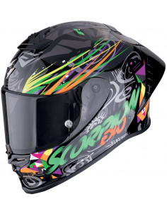 Casco Scorpion EXO-R1 II AIR Savage Green Orange