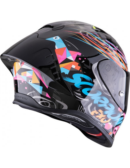 Casco Scorpion EXO-R1 II AIR Savage Blue Ping