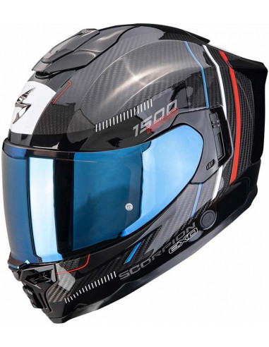 Casco Scorpion EXO-1500 Evo Carb  Zity Red Blue