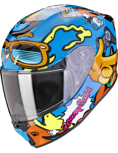 CASCO SCORPION EXO-JNR AIR FUN BLUE ORANGE