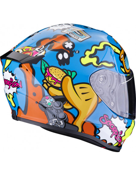CASCO SCORPION EXO-JNR AIR FUN BLUE ORANGE