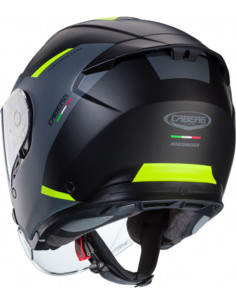 CASCO CABERG FLYON II BOSS MATT BLACK GREY YELLOW 2