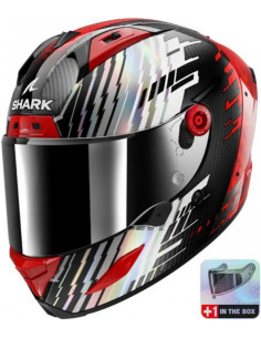CASCO SHARK AERON EDGY CARBON RED CHROM