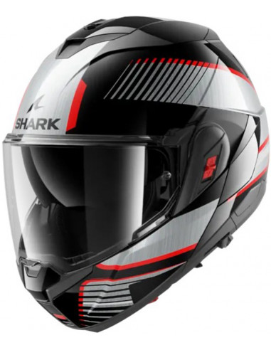 Casco Shark Oxo Sikter Black Chrom Silver KUS