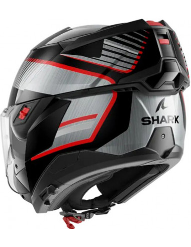 Casco Shark Oxo Sikter Black Chrom Silver KUS