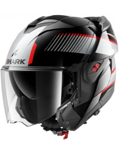 Casco Shark Oxo Sikter Black Chrom Silver KUS