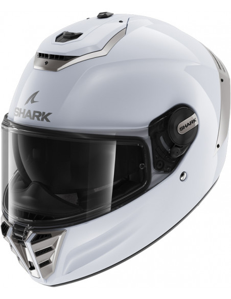 CASCO SHARK SPARTAN RS BLANK WHITE SILVER W01