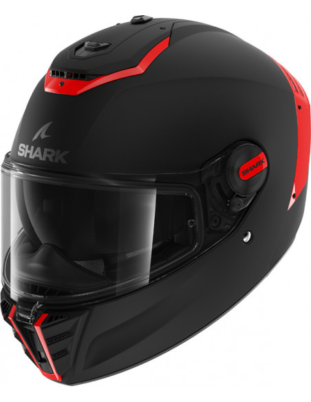 CASCO SHARK SPARTAN RS BLANK MATT BLACK ORANGE KOK