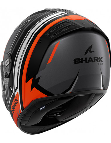 CASCO SHARK SPARTAN RS BYRHON MAT GREY ORANGE KOU