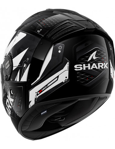 CASCO SHARK SPARTAN RS STINGREY BLACK WHITE KWA