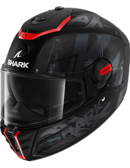 CASCO SHARK SPARTAN RS STINGREY GREY RED KAR