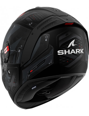 CASCO SHARK SPARTAN RS STINGREY GREY RED KAR