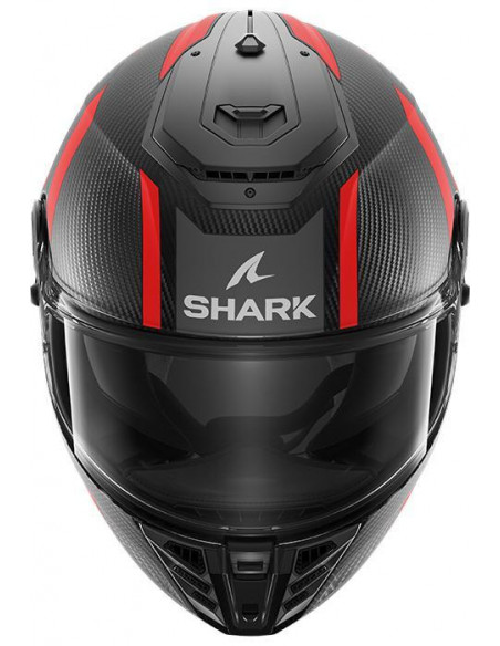 CASCO SHARK SPARTAN RS CARBON SHAWN GREY RED DAR