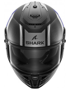 CASCO SHARK SPARTAN RS CARBON SHAWN GREY BLUE DBS