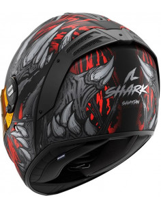 CASCO SHARK SPARTAN RS SHAYTAN MAT BLACK / RED KRA 2