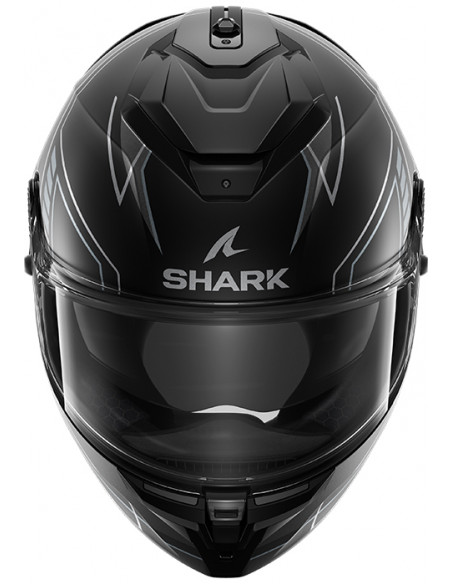 CASCO SHARK SPARTAN GT PRO TORYAN BLACK GREY KAA