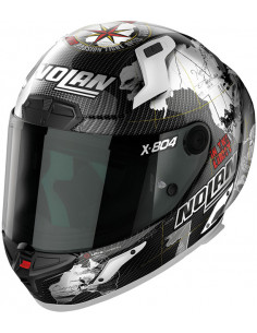 CASCO NOLAN X-804 RS CARBON C  CHECA WHITE 024 2
