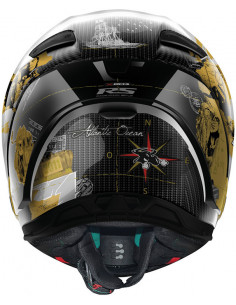 CASCO NOLAN X-804 RS CARBON C  CHECA GOLD 025 2