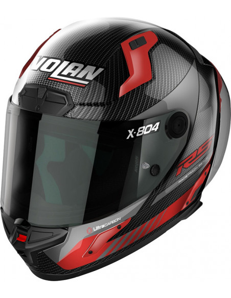 CASCO NOLAN X-804 RS CARBON HOT LAP RED 013