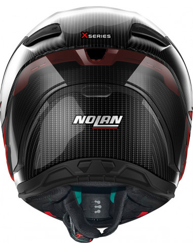 CASCO NOLAN X-804 RS CARBON HOT LAP RED 013