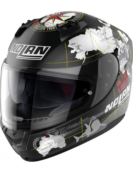 CASCO NOLAN N60-6 C  CHECA FLAT BLACK 49