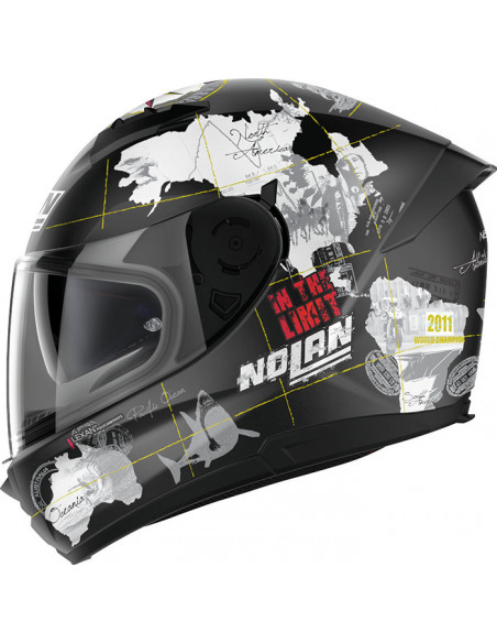 CASCO NOLAN N60-6 C  CHECA FLAT BLACK 49