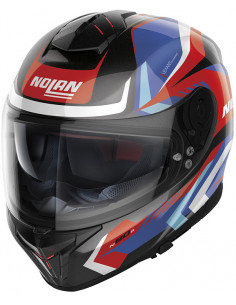 CASCO NOLAN N80-8 RUMBLE N-COM 62 BLUE / RED