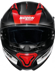 CASCO NOLAN N87 PLUS DISTINCTIVE N-COM RED / BLUE 2
