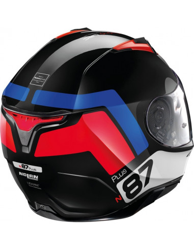 CASCO NOLAN N87 PLUS DISTINCTIVE N-COM RED / BLUE
