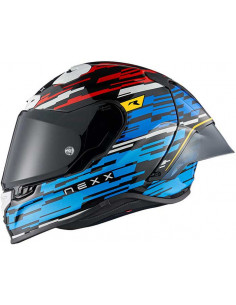 CASCO NEXX X R3R GLITCH RACER BLUE RED