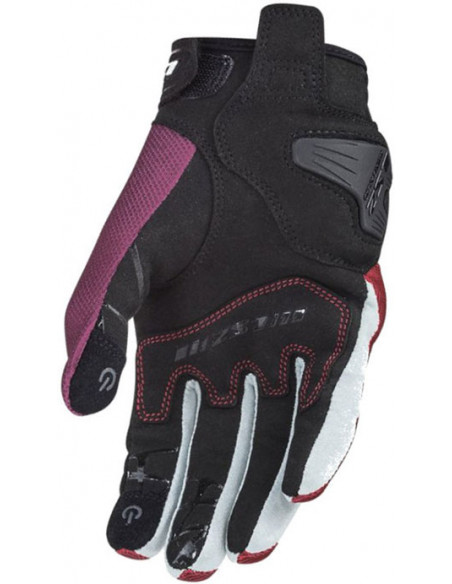 GUANTE LS2 DART 2 LADY BLACK / WHITE / RED