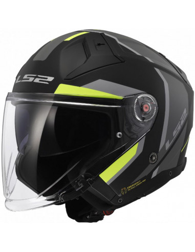 Casco LS2 OF603 Infinity II Focus Matt Yellow 06