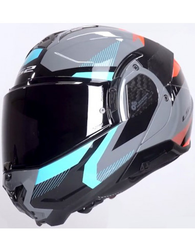 Casco LS2 FF910 Advant II Triple Grey Blue Red