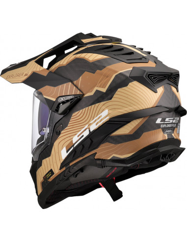Casco LS2 MX701 Trick Carbon Matt Brown