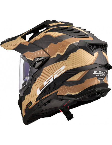 Casco LS2 MX701 Trick Carbon Matt Brown