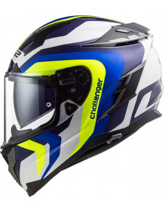 CASCO LS2 FF327 CHALLENGER GALACTIC YELLOW / BLUE 2