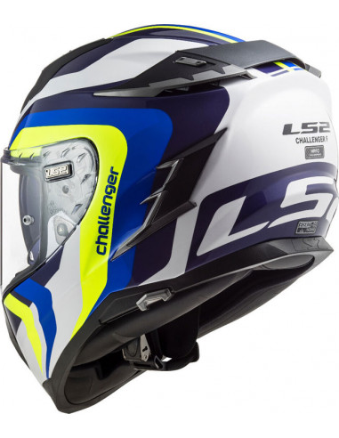CASCO LS2 FF327 CHALLENGER GALACTIC YELLOW / BLUE