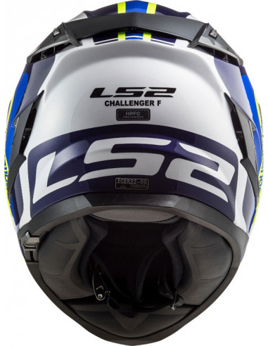 CASCO LS2 FF327 CHALLENGER GALACTIC YELLOW / BLUE