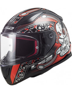 CASCO LS2 FF353 RAPID MINI VOODOO BLACK RED