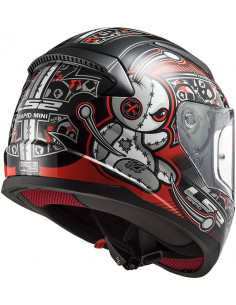 CASCO LS2 FF353 RAPID MINI VOODOO BLACK RED 2