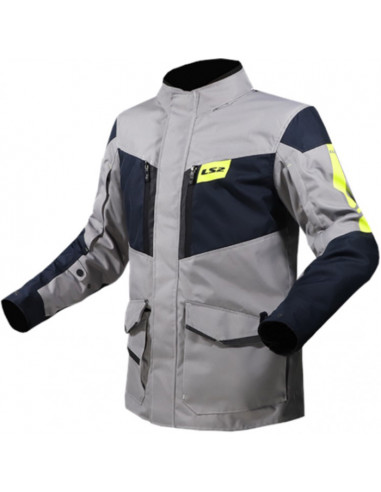 CHAQUETA LS2 METROPOLIS EVO MAN GREY YELLOW