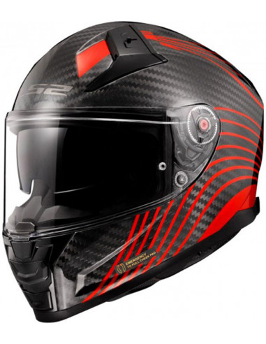 CASCO LS2 FF811 VECTOR II C FLUX GL  RED