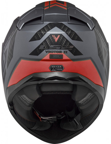 CASCO LS2 FF811 VECTOR II SPLITTER TITANIUM RED