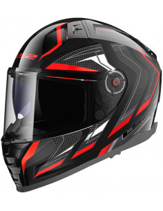 CASCO LS2 FF811 VECTOR II ALIZER BLACK RED