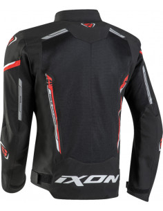 CHAQUETA IXON STRIKER AIR BLACK / RED / WHITE 2