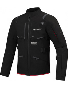 CHAQUETA IXON M-SKEID BLACK / NEON RED