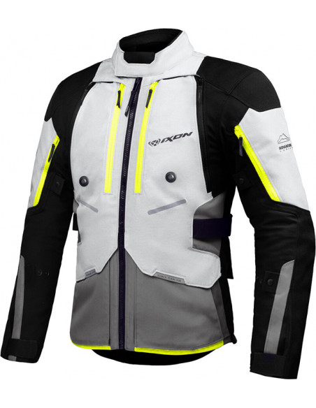 CHAQUETA IXON VIDAR GREY / BLACK / BRIGHT YELLOW