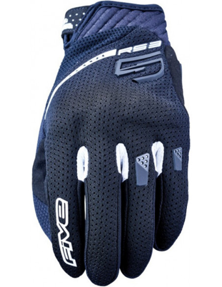 GUANTES FIVE RS3 EVO AIRFLOW BLACK WHITE